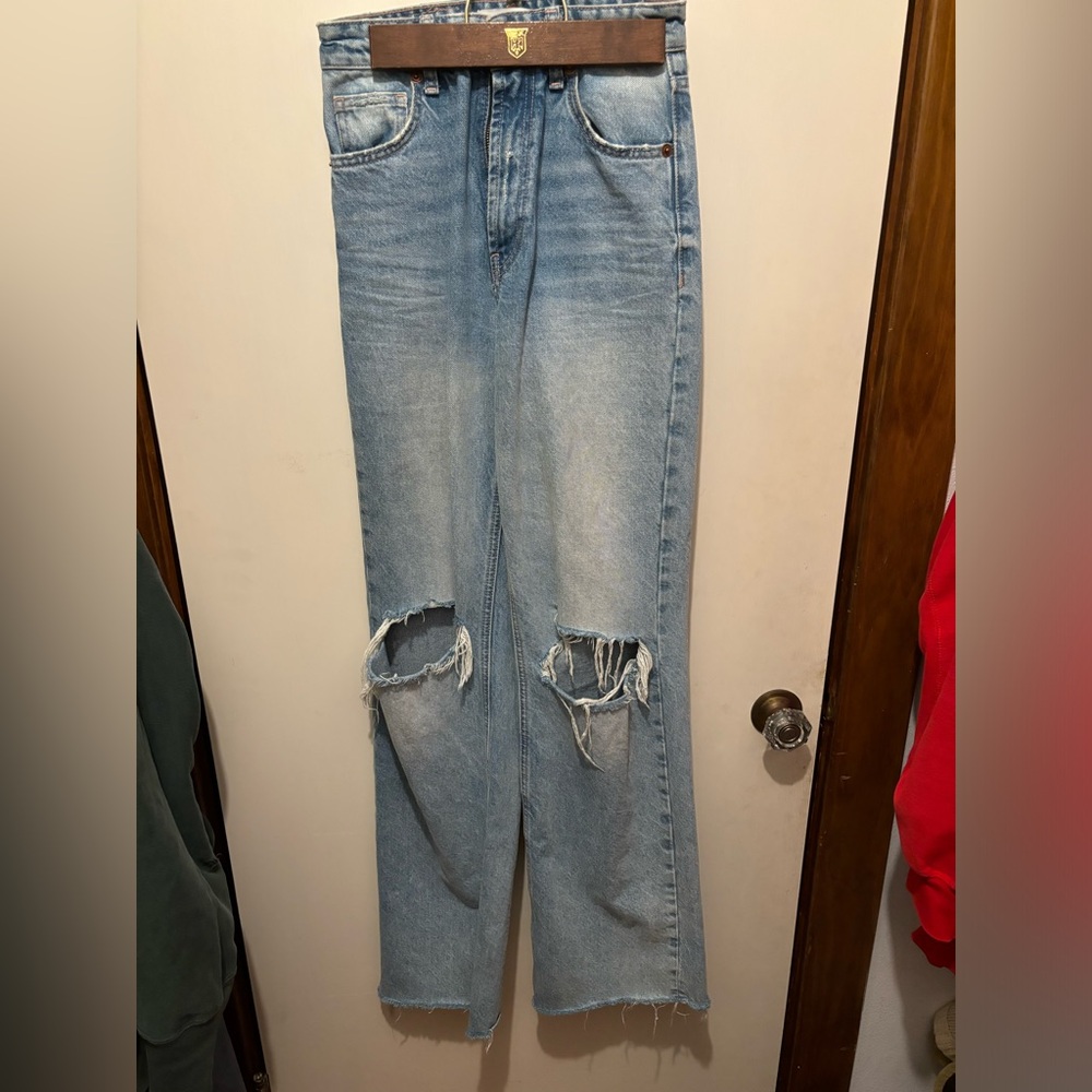 ZARA WIDE LEG JEANS